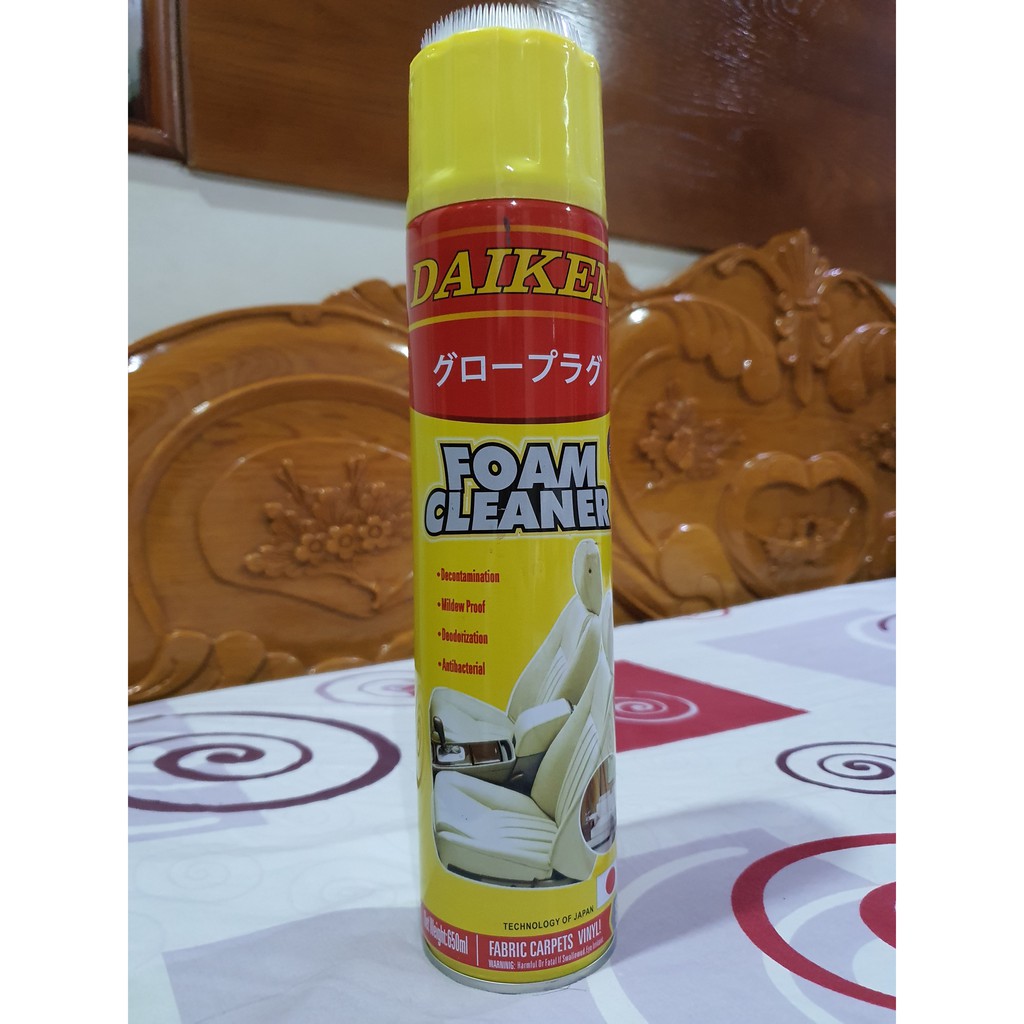 Chai vệ sinh bảo dưỡng nệm ghế da DAIKEN FOAM CLEANER Made in JAPAN 650ml