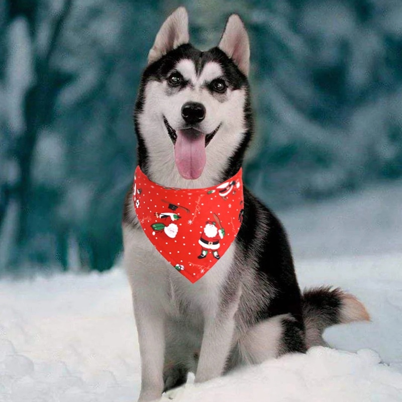 [Merry Christmas] Phụ Kiện Trang Trí Giáng Sinh Cho Thú Cưng Phong Cách Kerchief