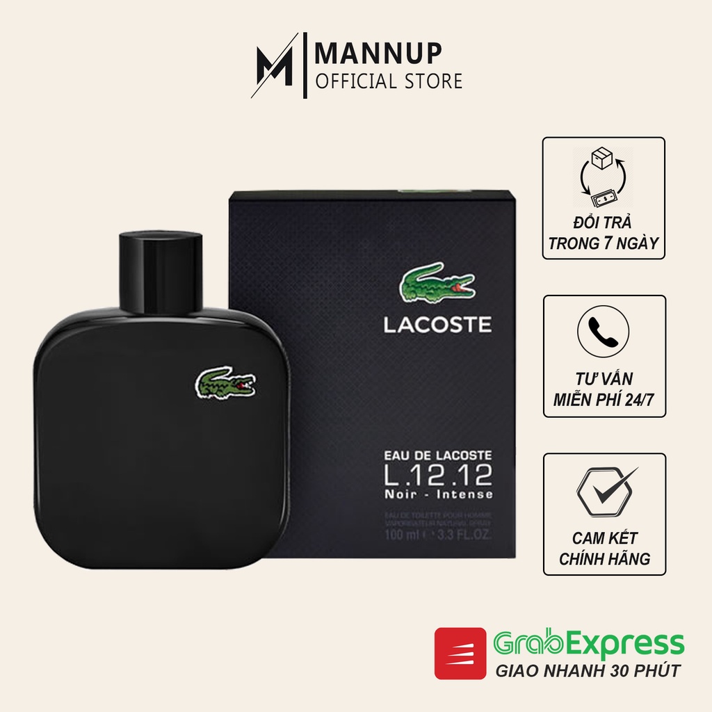 Nước Hoa Nam Lacoste L.12.12 100ml - Mùi Hương Nam Tính, Lưu Hương Lâu