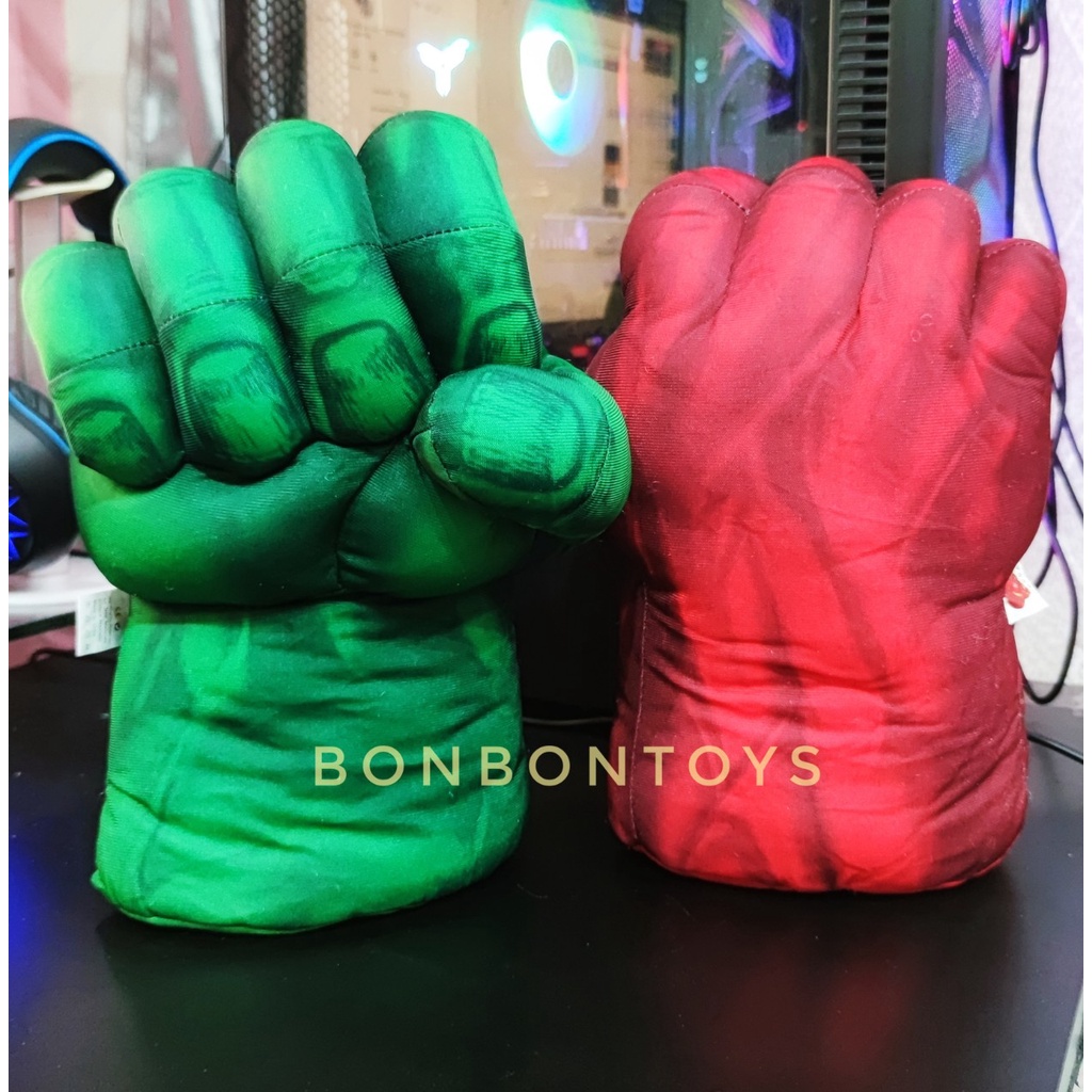 Đồ chơi găng tay đấm bốc nhồi bông siêu anh hùng Hulk SPIDERMAN THANOS