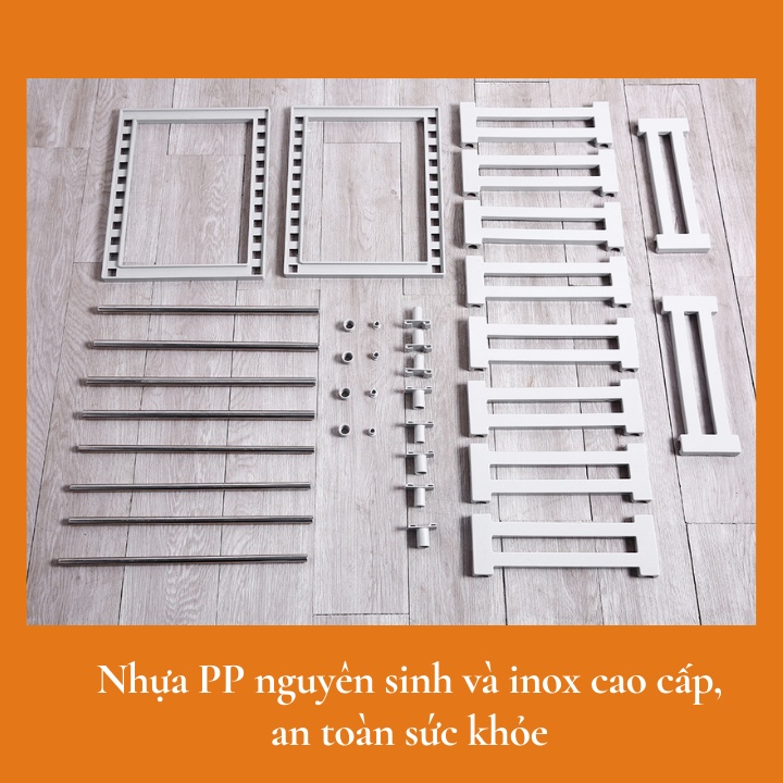 Kệ gầm bếp inochi để giày, chén bát đĩa, gầm bàn, gầm tủ Inochi Tokyo Nhật Bản, kệ nhà bếp, gia vị Vapu HCM