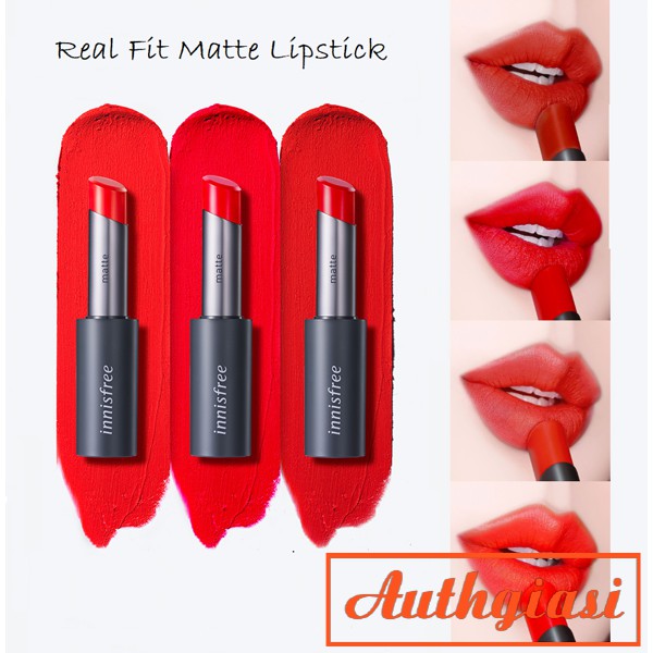 Son Thỏi Innisfree Real Fit Matte Lipstick phiên bản mới
