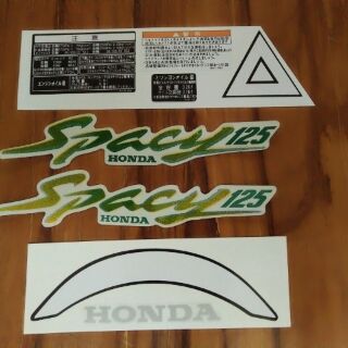 Bộ tem honda Spacy màu trắng