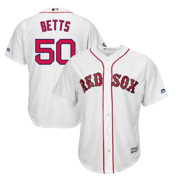 Áo Bóng Chày NP2 MLB Boston Red Sox Số 50 Mookie Betts Plus Size P