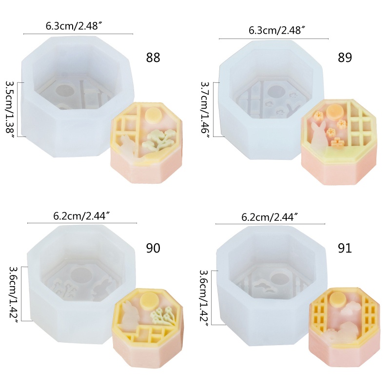 Khuôn Silicone Làm Bánh Trung Thu Chủ Đề Mùa Thu Tiện Dụng
