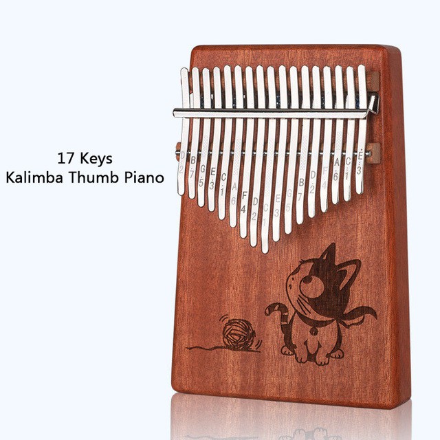 Đàn kalimba 17 phím gỗ nguyên khối Mahagony G8ECKO000020