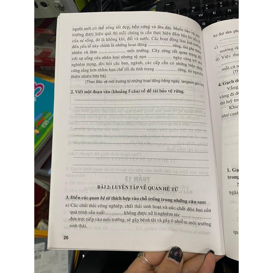 Sách - Luyện từ và câu lớp 5 ( Minh long )