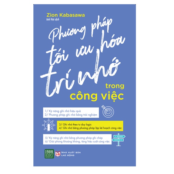 Sách - Phương pháp tối ưu hóa trí nhớ trong công việc + tặng bookmark