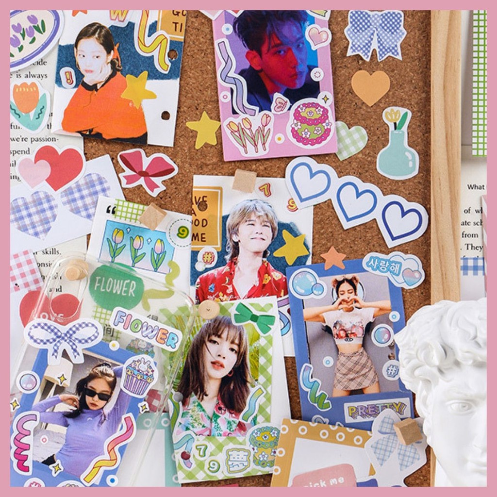 TÚI STICKER KHUNG ẢNH HISOME TRANG TRÍ SCRAPBOOK