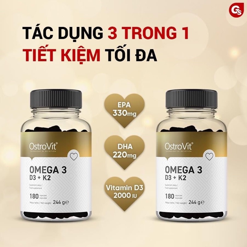 Omega 3 d3k2 dạng viên nội địa Ba Lan