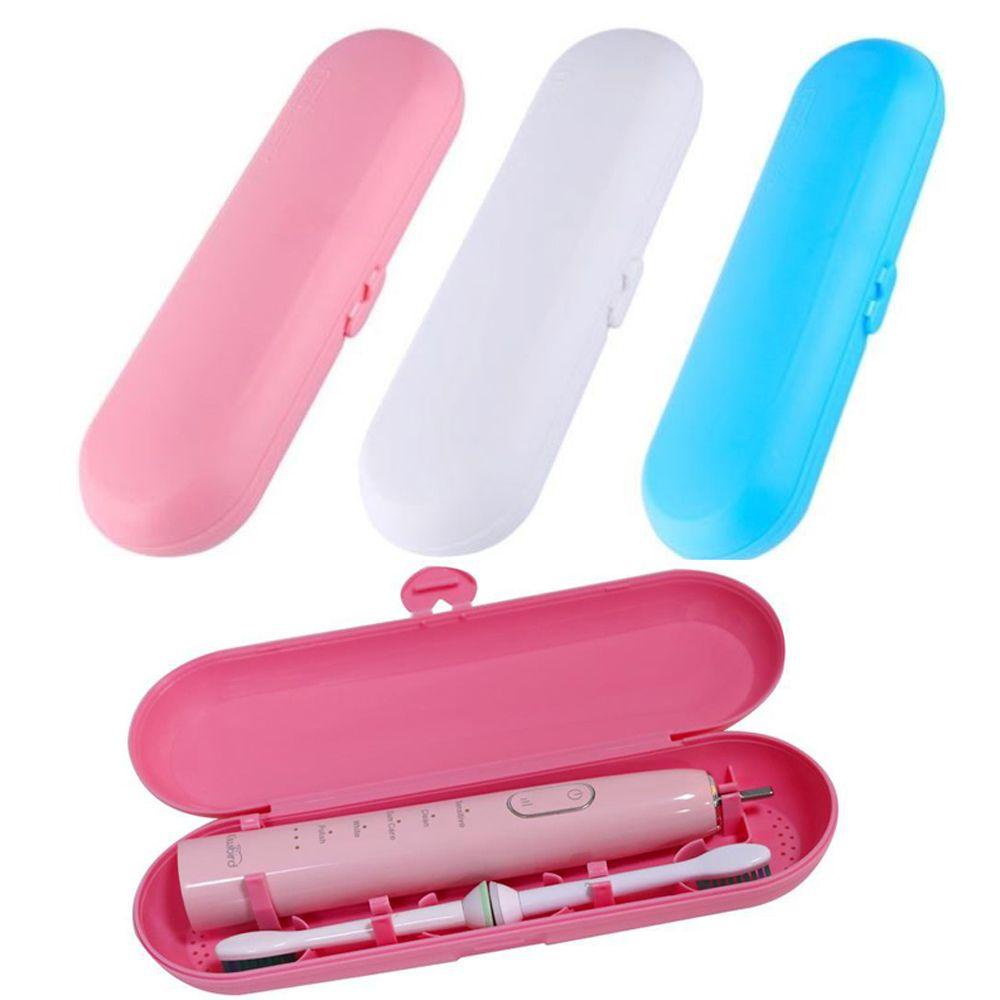 Hộp Đựng Bàn Chải Đánh Răng Điện Màu Trơn Chống Bụi Tiện Dụng Mang Theo Du Lịch Cắm Trại