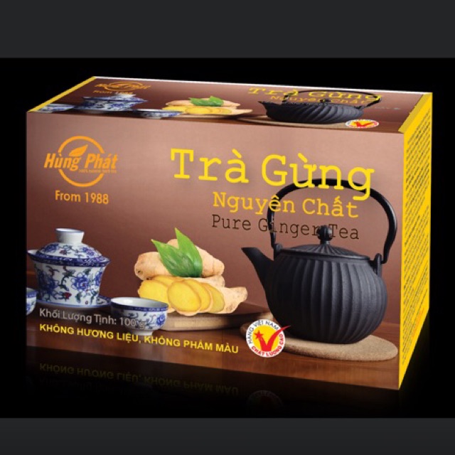 Trà gừng nguyên chất Hùng phát