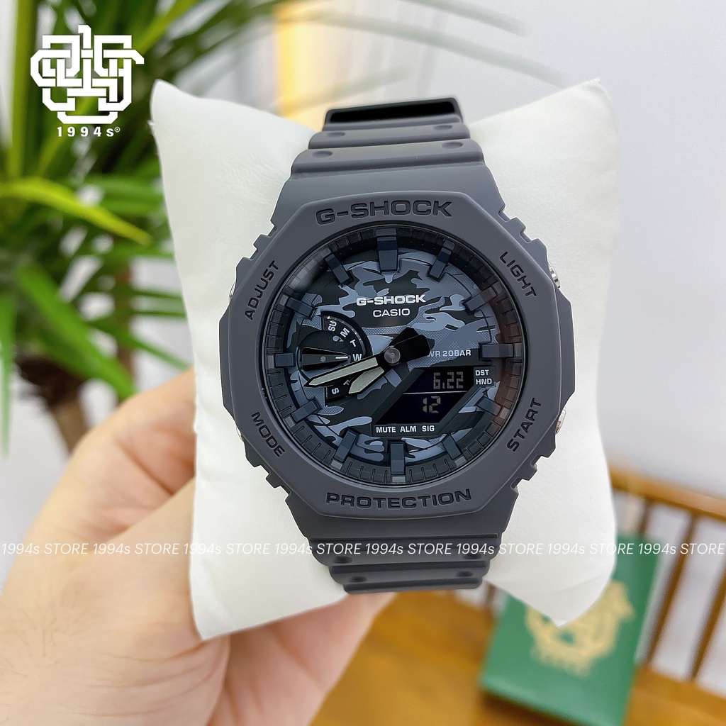 Đồng hồ nam Casio G-Shock GA-2100CA-8A chống va đập, chống nước 200m, hàng chính hãng