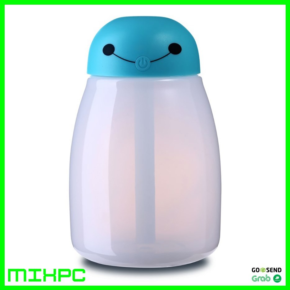 Máy Phun Sương Tạo Ẩm Baymax Mini Rgb Usb 400ml Màu Xanh Dương