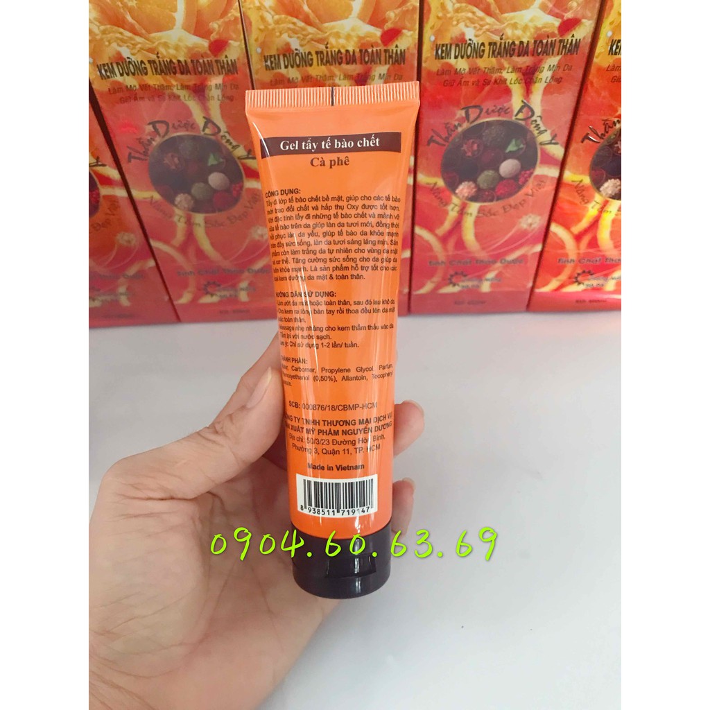 Gel Tẩy Tế Bào Chết Cà Phê 100ml THẦN DƯỢC ĐÔNG Y