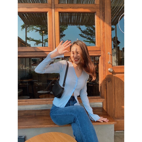 Áo croptop tay dài REVER CLOTHINGS Colorpop Top