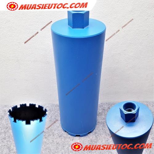 Mũi khoan rút lõi bê tông tường gạch cắt được sắt trong MST phi lớn 160 162 168 180 200 220 245 254 300 350 mm