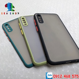 Ốp lưng NHÁM Samsung A50, A50S, A30S viền nhựa dẻo chống sốc -Trẻ Trung -kính full 9D, 21D- Kính chống nhìn trộm