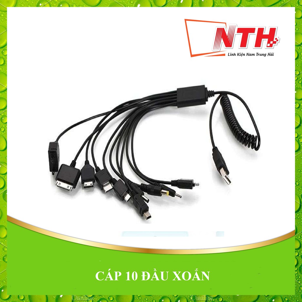 Cáp 10 đầu xoắn dài tốt