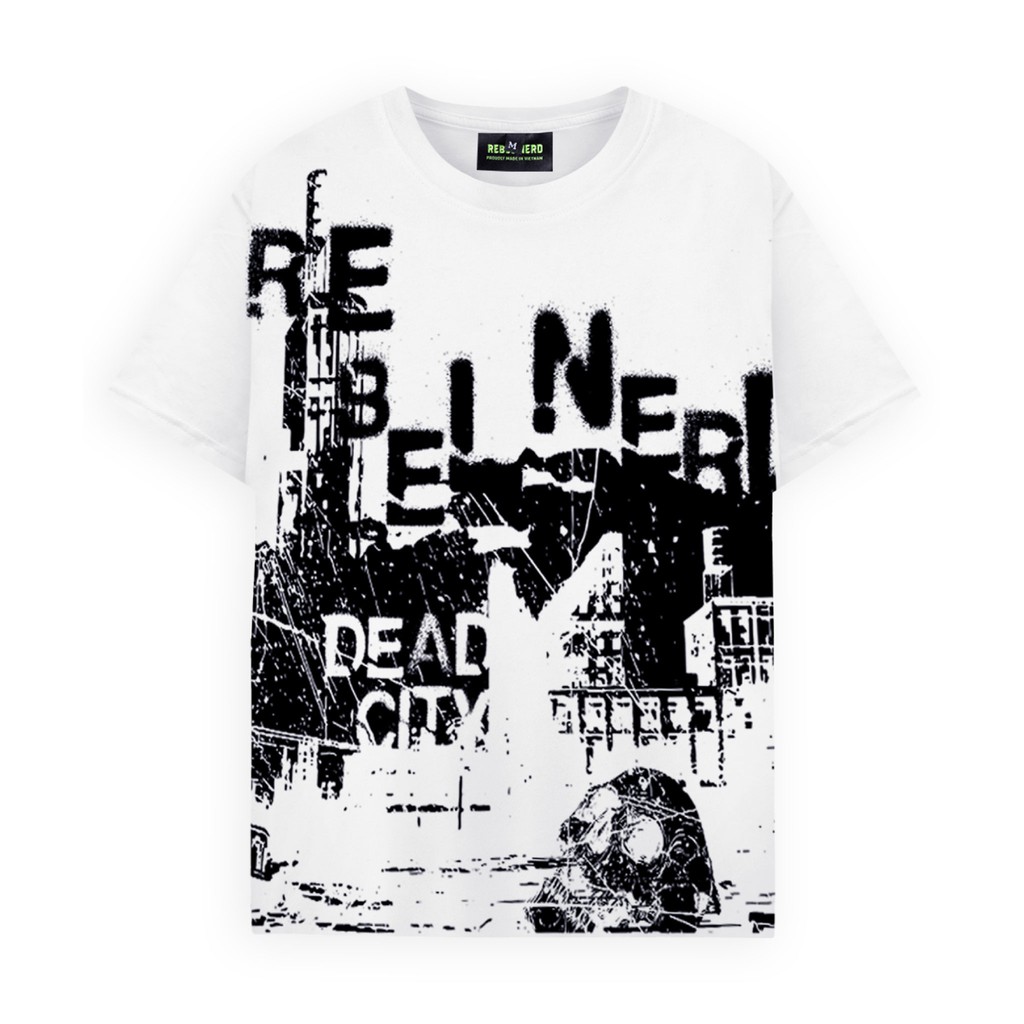 Áo Rebel Nerd - Dead City White