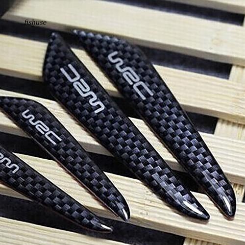 Set 4 miếng dán sợi cacbon chống trầy xước dành cho cửa xe hơi