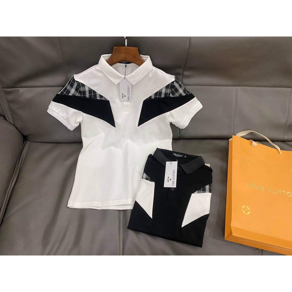 Áo Polo Nam cổ bẻ kẻ caro thun basic cộc tay vải cá sấu cotton phong cách trẻ trung chuẩn form nhiều màu