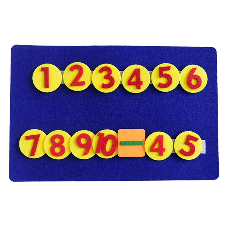 Montessori Đếm Đồ Chơi Nỉ Số Ngón Tay Bảng Toán Trẻ Em Bổ Sung Trừ Đồ Chơi Học Tập Sớm Cho Trẻ Tập Đi