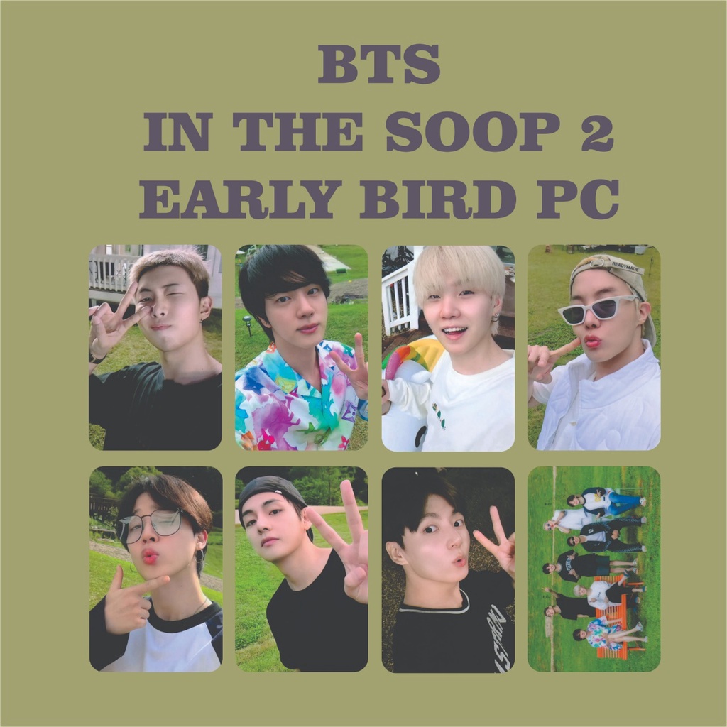 Thẻ Hình Nhóm Nhạc Bts IN THE SOOP 2 Độc Đáo
