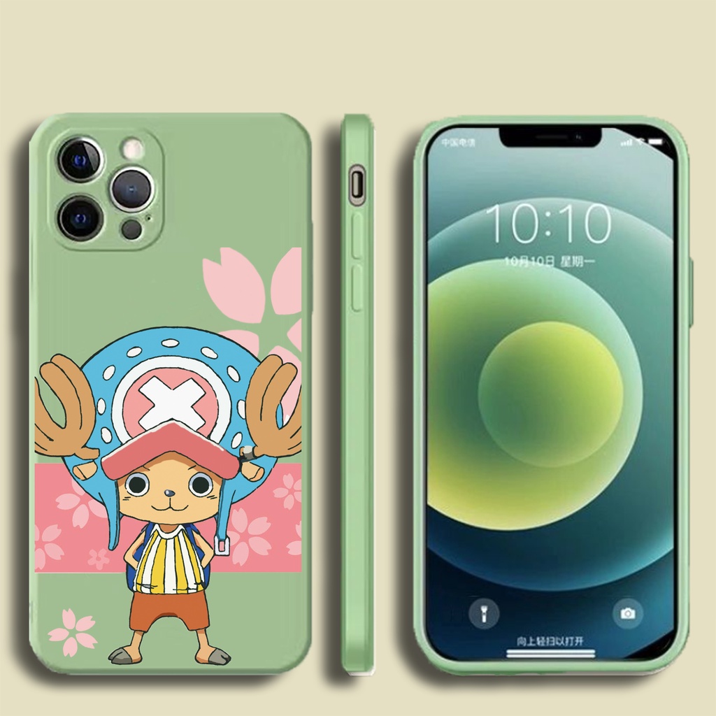 Ốp Điện Thoại Silicon Dẻo Chống Sốc In Hình Anime One Piece Cho iPhone 13 / 12 / 11