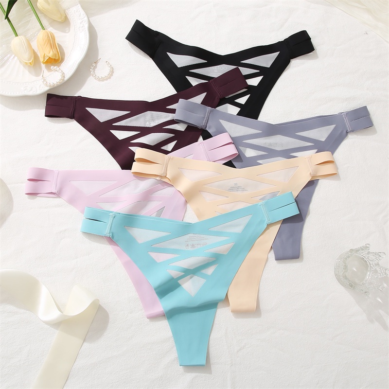 Cute Byte Quần Lót Lưới Không Đường May Gợi Cảm Dễ Thương Cho Nữ