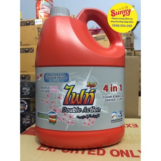 Nước giặt đậm đặc Fight 4 in 1 thái lan 3500ml ( nắp xám) (còn ít xả lỗ)