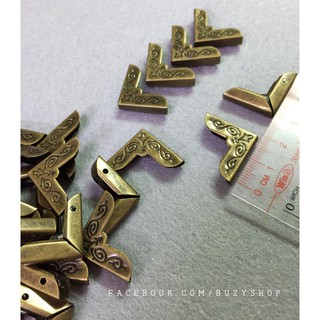 (4cái) bọc góc sổ màu đồng   [nguyên liệu scrapbook,album, sổ]