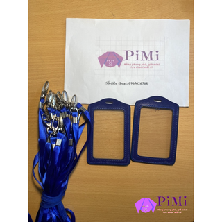 2 Thẻ đeo, mặt thẻ, dây đeo thẻ nhựa dẻo trong suốt PM1