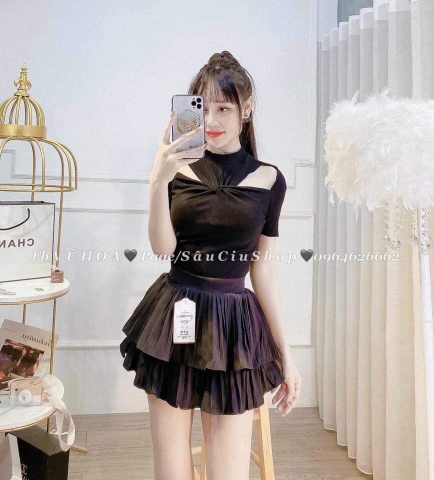 Áo zip xoắn cộc tay | BigBuy360 - bigbuy360.vn