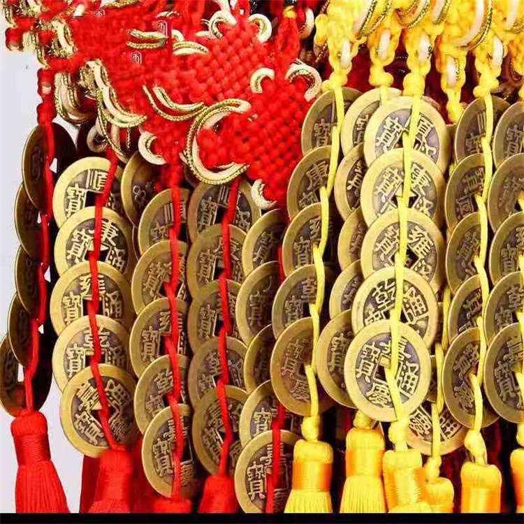 Dây treo phong thủy - dây treo xe ô tô - Xâu ngũ đế kèm bầu hồ lô tự nhiên- D2