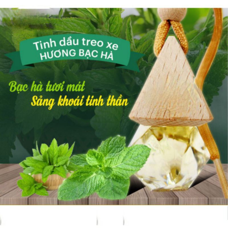 Tinh Dầu Treo Xe ôtô Hương Bạc Hà.Giúp khử mùi chống say xe.