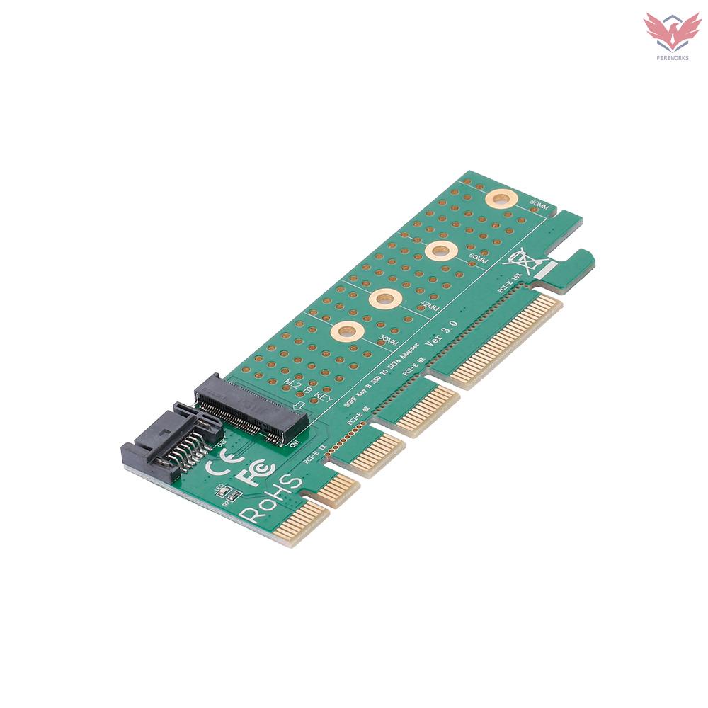 M.2 to SATA PCI-E KEY B SSD Adapter Converter Card PCI Express Slot SATA Cable Kit