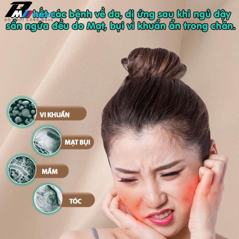 Máy hút bụi mini cầm tay hút bụi giường nệm rèm cửa thảm sofa phòng khách bụi mịn không dây sạc pin có tia UV khử khuẩn