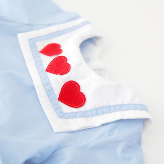 Váy thu đông họa tiết 3 trái tim cực xinh cho bé