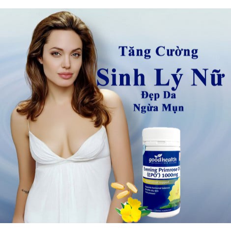 [Tem Chính Hãng] Tinh Dầu Hoa Anh Thảo Goodhealth Evening Primrose Oil 1000mg Hộp 70 Viên