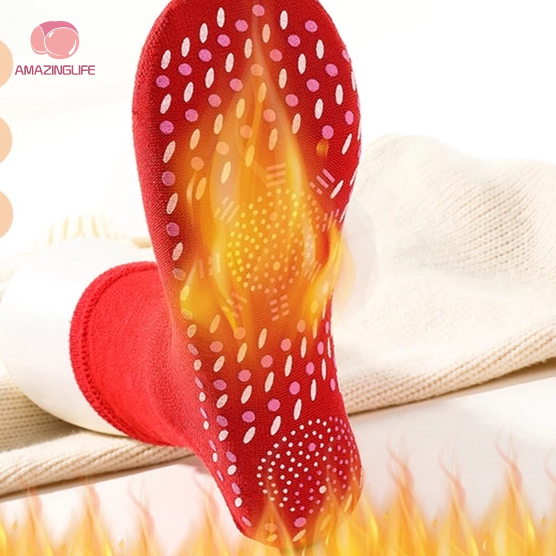 Vớ Dài Massage Chân Tự Sưởi Ấm Chăm Sóc Sức Khỏe Thoải Mái Mùa Đông