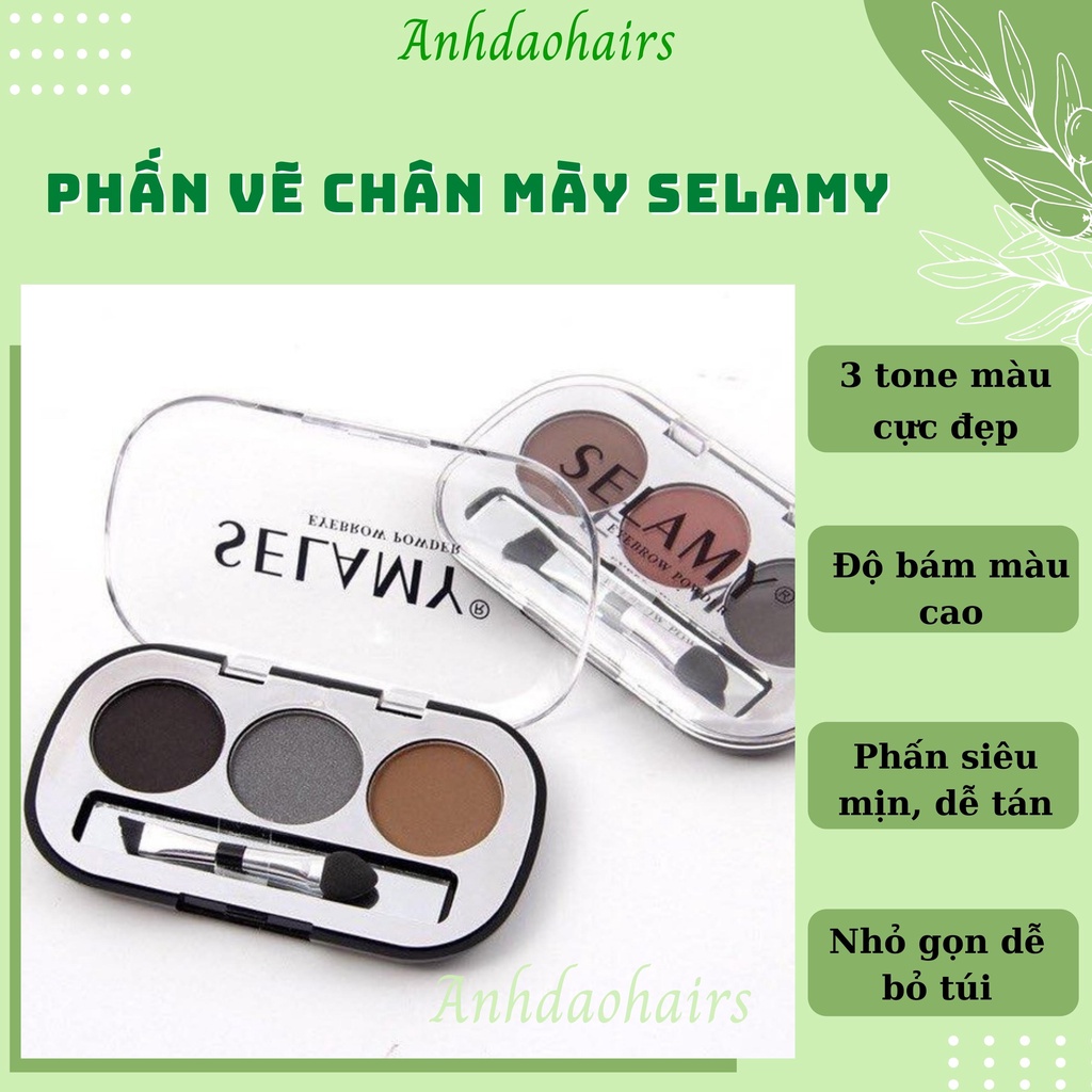 Phấn vẽ mày S.e.l.a.m.y 3 ô