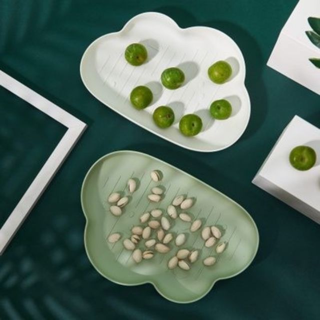Khay nhựa trang trí hình đám mây