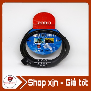 Khóa dây SỐ Zoro 80cm an toàn tiện lợi