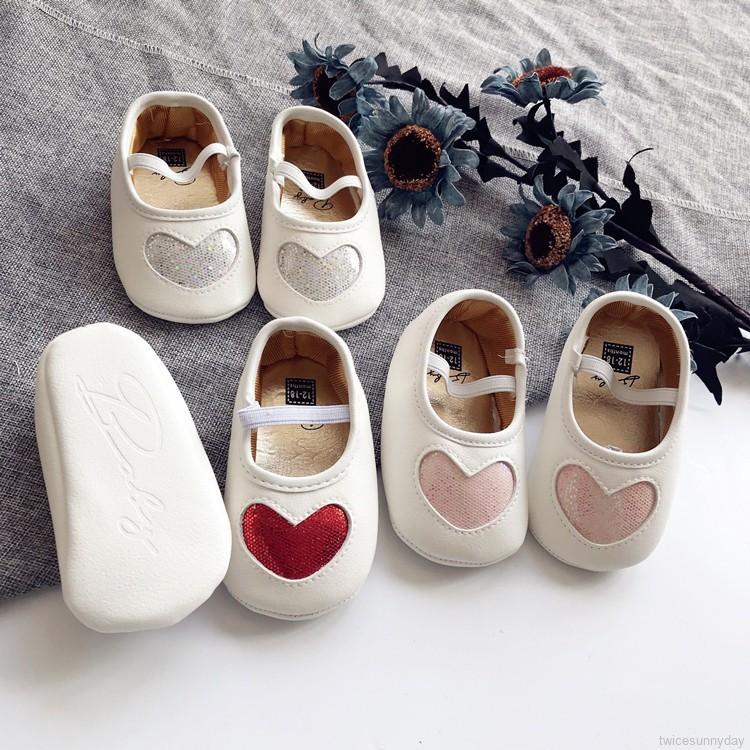 Giày búp bê đính nơ đáng yêu cho bé gái