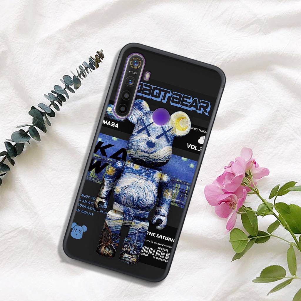 [HOT]ỐP OPPO REALME 3 - REALME 3 PRO - REALME 5 - REALME 5 PRO  , In Hình Gấu Robot họa tiết L-V màu sắc cực đẹp.