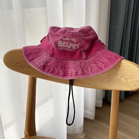 Nón Bucket Chống Nắng In Chữ Phong Cách Nhật Bản Cổ Điển Thời Trang Cho Nữ