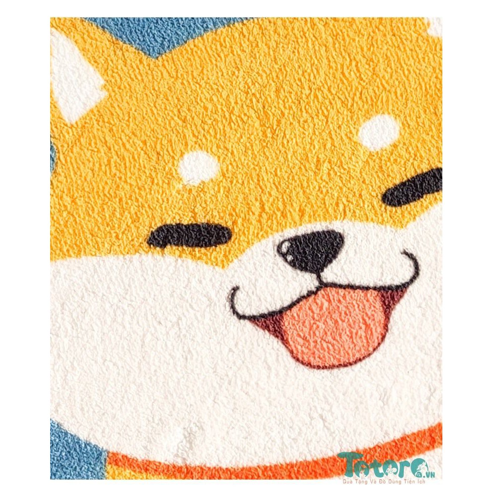 Thảm lông xù Chó Shiba dễ thương - 60x40cm