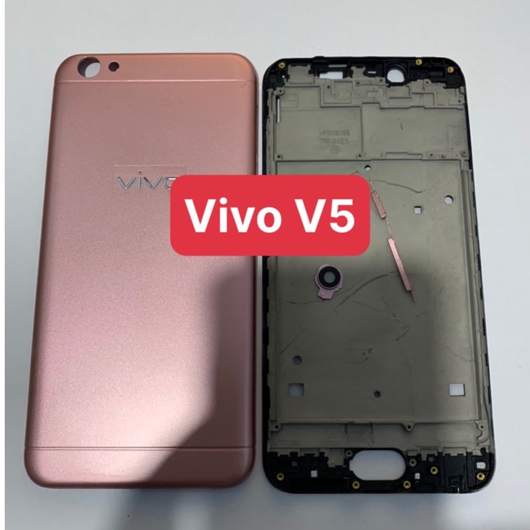 bộ vỏ vivo V5 / V5S - gồm lưng,sườn,phím,kính camera