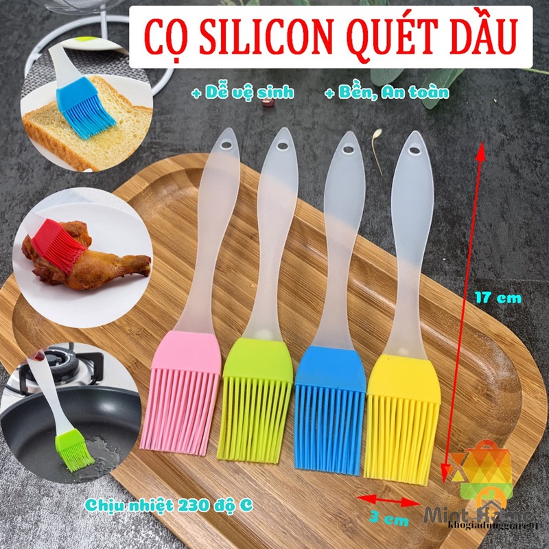 Chổi Silicon QUÉT DẦU Ăn, Cọ Quét Bơ Ướp Gia Vị- Chổi Phết Mỡ Chịu Nhiệt Độ Cao, Ướp Đồ Nướng, Mặt Bánh
